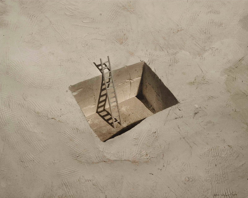 Illustration for article titled Surreal Artworks Like Scenes From An Architectural Dream